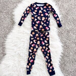 Old Navy Disney Holiday Pajama Set Kids Character Print Navy 3T
